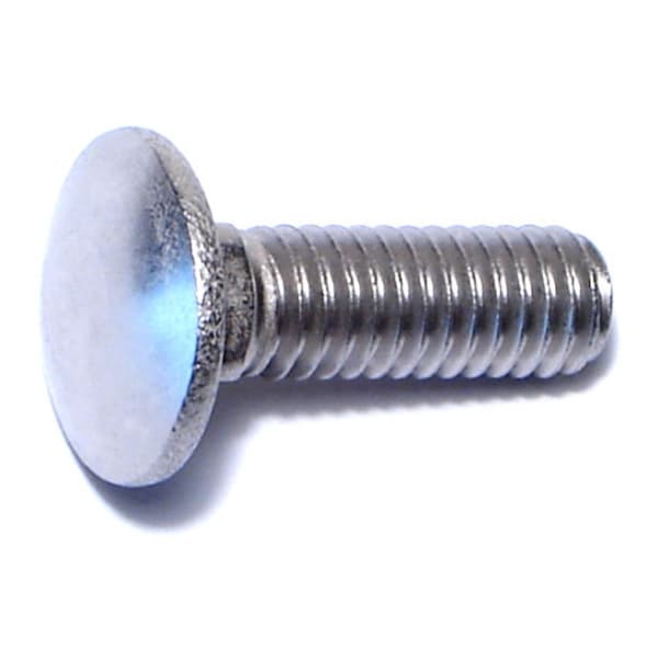Midwest Fastener Carriage Bolt, Square Neck, 18 (Coarse), 1 in L, 18-8 Stainless Steel, 50 PK 50599 - main